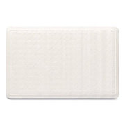 Rubbermaid Commercial Safti-Grip Bath Mats, White Textured Surface, Suction-Cup Backing, 14" x 22.5", 12/Carton (1982724)