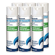 Aerosol Air Freshener, Apple Orchard, 10 oz Aerosol Spray, 6/Carton (945)