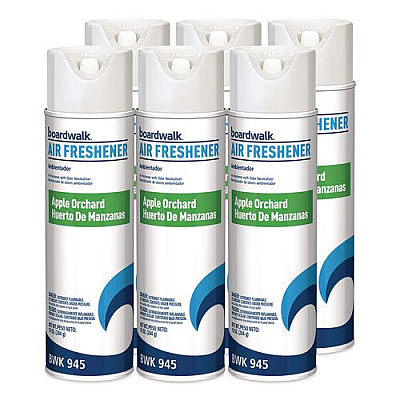 Aerosol Air Freshener, Apple Orchard, 10 oz Aerosol Spray, 6/Carton (945)