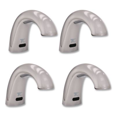 Rubbermaid Commercial One Shot Soap Dispenser - Touch Free, Foam, 800 mL/1,600 mL, 11 x 14 x 3.5, Chrome, 4/Carton (1938171CT)