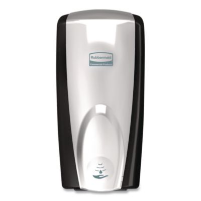 Rubbermaid Commercial AutoFoam Touch-Free Dispenser, 1,100 mL, 5.2 x 5.25 x 10.9, Black/Chrome (750411)