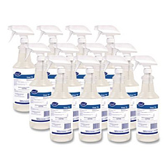 Diversey Virex TB Disinfectant Cleaner, Lemon Scent, Liquid, 32 oz Bottle, 12/Carton (04743)