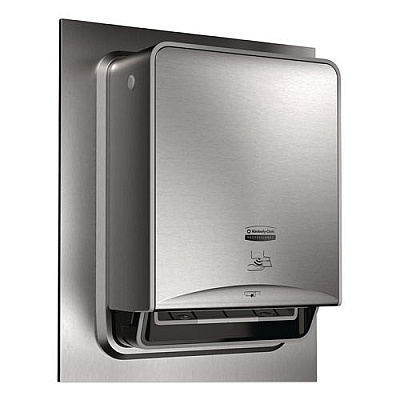 ICON Automatic Roll Towel Recessed Dispenser Housing with Trim Panel, 22 x 6.52 x 17.64, Stainless Steel (53699)