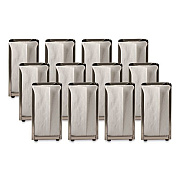 Venue Classic Tabletop Napkin Dispenser, 4.5 x 4.5 x 6, Stainless Steel, 12/Carton (H985XCT)