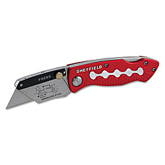Great Neck Sheffield Lockback Knife, 1 Utility Blade, Red (58113)