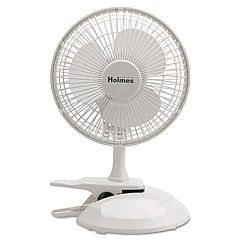 Holmes 6" Convertible Clip/desk Fan, 2 Speed, White (HCF0611AWM)