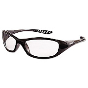 KleenGuard Hellraiser Safety Glasses, Black Full Frame, Clear Dual Antifog Hard Coat Scratch Resistant Lens (20539)