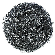 Kurly Kate Stainless Steel Scrubbers, Large, 4 x 4, Steel Gray, 12 Scrubbers/Pack, 6 Packs/Carton (756)