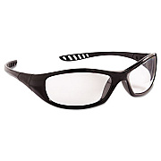 KleenGuard Hellraiser Safety Glasses, Black Full Frame, Clear Dual Anti-Fog Lens (28615)