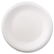 Genpak Foam Dinnerware, Plate, 8 7/8" Dia, White, 125/pack, 4 Packs/carton (80900)