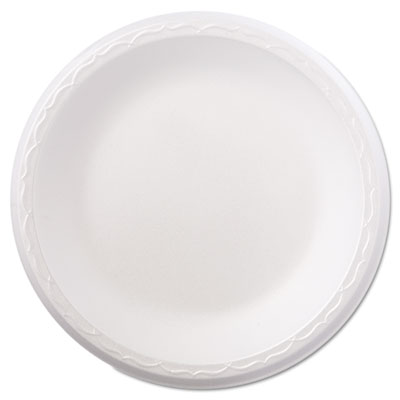 Genpak Foam Dinnerware, Plate, 8 7/8" Dia, White, 125/pack, 4 Packs/carton (80900)