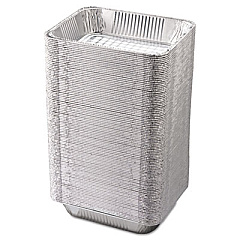 HFA Aluminum Steam Table Pans, Half-Size Deep, 10.38" x 2.56" x 12.75", 100/Carton (32135)