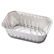HFA Aluminum Baking Pan, #1 Loaf, 1 lb Capacity, 5.72 x 3.31 x 2.03, 200/Carton (31730)