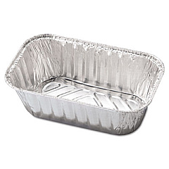 HFA Aluminum Baking Pan, #1 Loaf, 1 lb Capacity, 5.72 x 3.31 x 2.03, 200/Carton (31730)