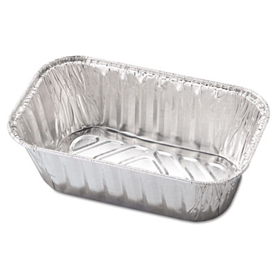 HFA Aluminum Baking Pan, #1 Loaf, 1 lb Capacity, 5.72 x 3.31 x 2.03, 200/Carton (31730)