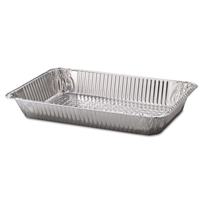 HFA Aluminum Steam Table Pans, Full-Size Deep, 65 Gauge, 3.19" Deep, 12.19 x 20.75, 50/Carton (201970)