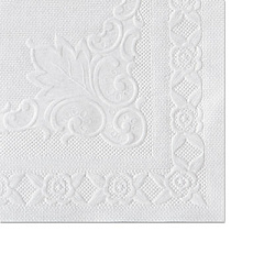 Hoffmaster Placemats with Embossed Surface, Straight Edges, 14" x 10", White, 1,000/Carton (601SE1014)