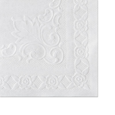 Hoffmaster Placemats with Embossed Surface, Straight Edges, 14" x 10", White, 1,000/Carton (601SE1014)