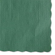 Hoffmaster Placemats, Smooth Surface, Scalloped Edges, 13.5" x 9.5", Hunter Green, 1,000/Carton (310528)