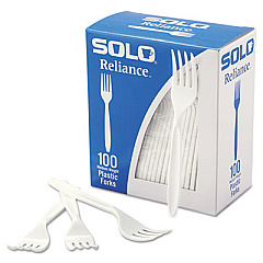 Dart Boxed Reliance Medium Heavy Weight Cutlery, Fork, White, 1000/Carton (RSWFX)