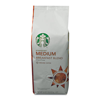 Starbucks Coffee, Breakfast Blend, Ground, 1lb Bag (11018185)