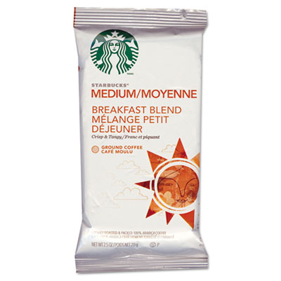 Starbucks Coffee, Breakfast Blend, 2 1/2 Packet, 18/box (11018193)