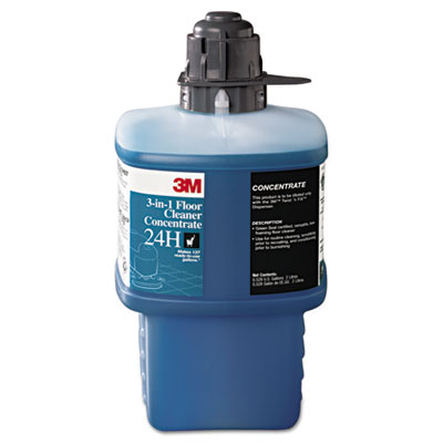 3M 3-in-1 Floor Cleaner Concentrate, 2,000 mL Bottle (24H)