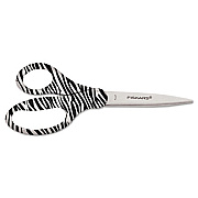 Fiskars Performance Designer Zebra Scissors, 8" Long, 1.75" Cut Length, Black/White Straight Handle (1535821002)