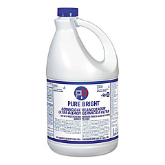 Pure Bright Liquid Germicidal Bleach, 1 gal Bottle, 3/Carton (BLEACH3)