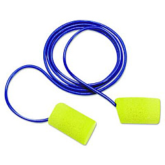 3M E-A-R Classic Foam Earplugs, Metal Detectable, Corded, Poly Bag, 200 Pairs (3114101)