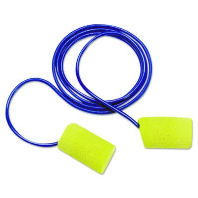 3M E-A-R Classic Foam Earplugs, Metal Detectable, Corded, Poly Bag, 200 Pairs (3114101)