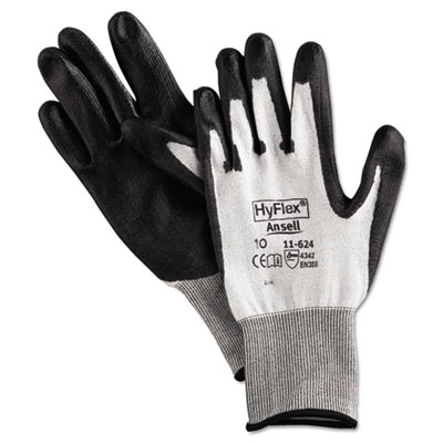 AnsellPro Hyflex Dyneema Cut-Protection Gloves, Gray, Size 10, 12 Pairs (1162410)