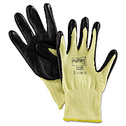 AnsellPro Hyflex 500 Light-Dty Gloves, Size 8, Kevlar/nitrile, Yellow/black, 12 Pairs (115008)