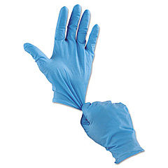 MCR Safety Nitri-Shield Disposable Nitrile Gloves, Blue, X-Large, 50/box (6025XL)
