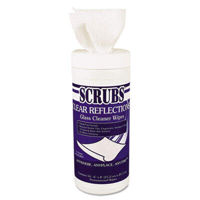 SCRUBS 98556CT CLEAR REFLECTIONS Glass Cleaner Wipes