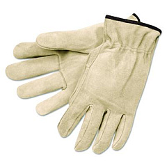 MCR Safety Driver's Gloves, Gunn Cut, Keystone Thumb, X-Large, Cream, 12 Pairs (3100XL)