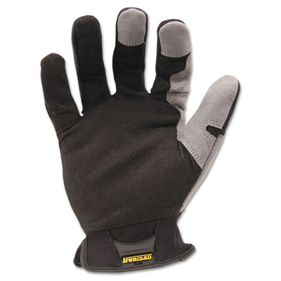 Ironclad Workforce Gloves, EN388: 3121, Large, Gray/Black, Pair (WFG04L)