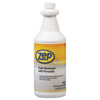 Zep Professional Stain Remover with Peroxide, Quart Bottle (1041705EA)