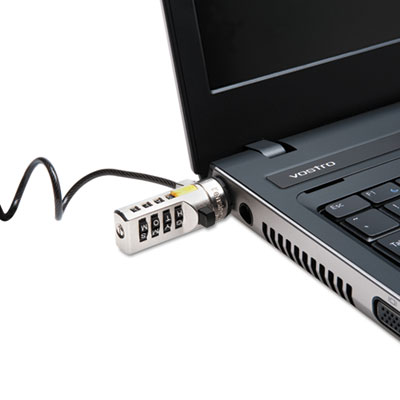 Kensington WordLock Portable Combination Laptop Lock, 6ft Steel Cable, Black (64684)