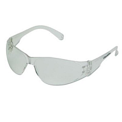 MCR Safety Checklite Safety Glasses, Frameless, Clear Single Hard Coat Scratch-Resistant Lens, 12/Box (CL110BX)