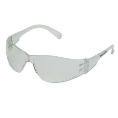 MCR Safety Checklite Safety Glasses, Frameless, Clear Single Hard Coat Scratch-Resistant Lens, 12/Box (CL110BX)