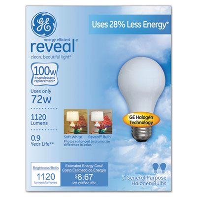 Halogen A-Line Bulb, A19, 100 Watts (63009)
