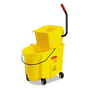 Rubbermaid Commercial Mopping Bucket And Wringer Combo Pack, Yellow (7580-88)