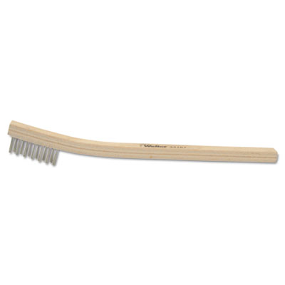 Weiler BH-37-SS Small Hand Scratch Brush, 3 x 7, Stainless Steel (44167)