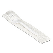 Boardwalk Mediumweight Wrapped Polypropylene Cutlery, Fork, White, 1000/Carton (BWKFORKIW)