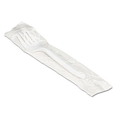 Boardwalk Mediumweight Wrapped Polypropylene Cutlery, Fork, White, 1000/Carton (BWKFORKIW)