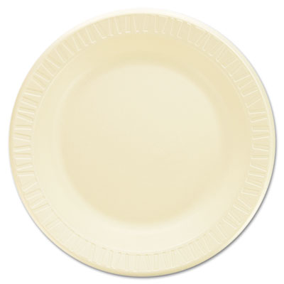 Dart Quiet Classic Laminated Foam Dinnerware, Plate, 9" dia, Honey, 125/Pack, 4 Packs/Carton (9PHQR)