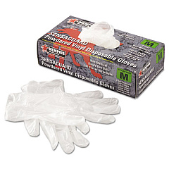 MCR Safety Disposable Vinyl Gloves, Medium, 5 mil, Industrial-Grade, 100/Box (5020M)