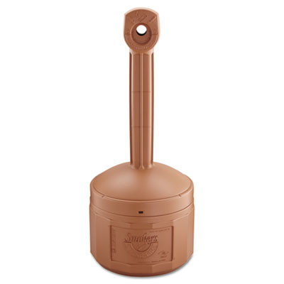 JUSTRITE SMOKERS CEASE-FIRE CIGARETTE BUTT RECEPTACLE, 16 QT, TERRA COTTA (26800T)
