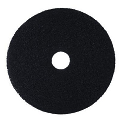 3M Low-Speed Stripper Floor Pad 7200, 16" Diameter, Black, 5/Carton (08378)